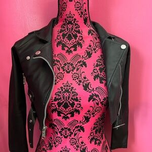 Stylish Black Leather Jacket for Kids